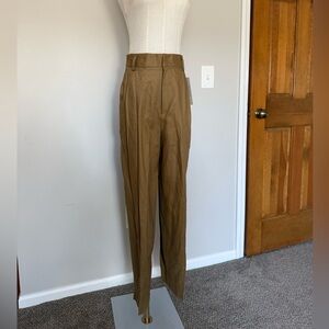 NWT vintage Ellen Tracy women’s camel brown chino trousers, modern size 2